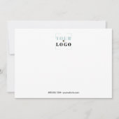 Enterprise Logo Simple White Landscape Note Card Notitiekaartje (Voorkant)
