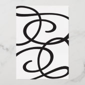 Enterprise Party 80th Birthday Gold Foil Invitatio Folie Uitnodiging (Achterkant)