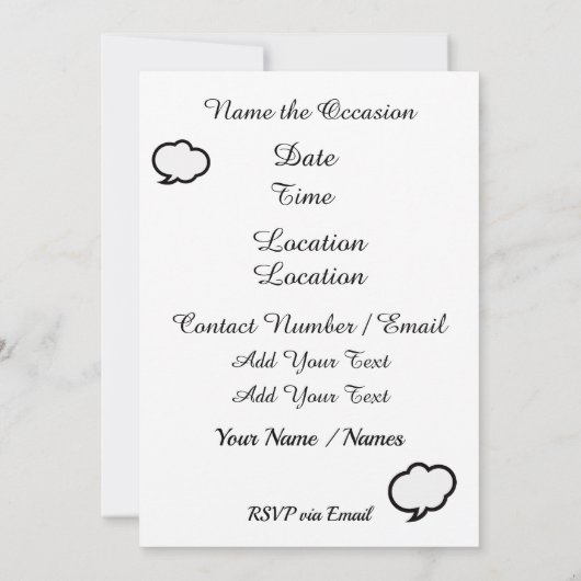 Enterprise Party/Shower-uitnodiging Kaart (Achterkant)