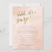 Enterprise Party-uitnodigingen - Modern Faux Gold Kaart (Voorkant)