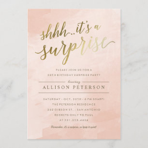 Enterprise Party-uitnodigingen - Modern Faux Gold Kaart