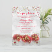 Enterprise Red Gold White-kerstfeestdag Kaart (Staand voorkant)