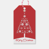 Enterprise Red Merry-kerstvakantieboom Cadeaulabel (Voorkant)