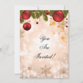 Enterprise Roos Gold-kerstfeestdag Kaart (Achterkant)