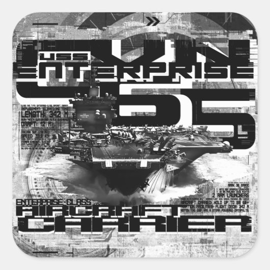Enterprise Sticker van vliegtuig (Voorkant)