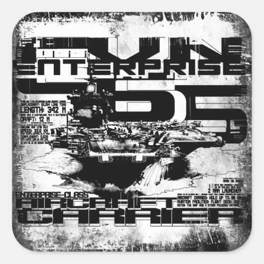 Enterprise Sticker van vliegtuig (Voorkant)