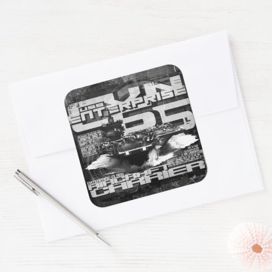 Enterprise Sticker van vliegtuig (Envelop)