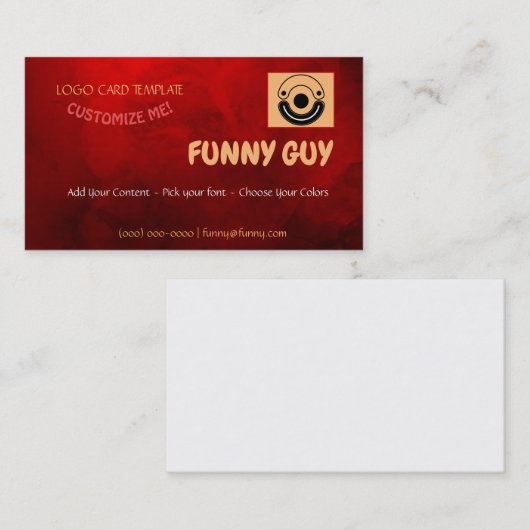 Entertainer Comedy Visitekaartje (Voorkant / Achterkant)