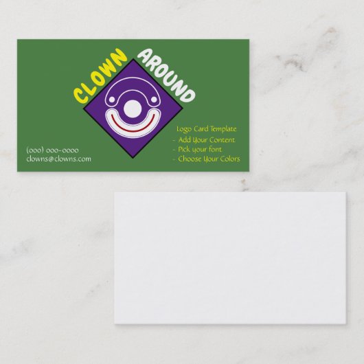 Entertainer Comedy Visitekaartje (Voorkant / Achterkant)