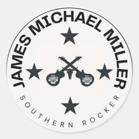 entertainer sticker van James Michael Miller (Voorkant)