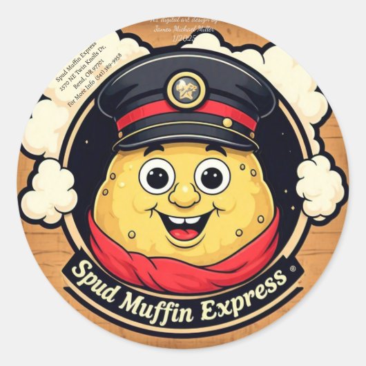 entertainer sticker van James Michael Miller (Voorkant)