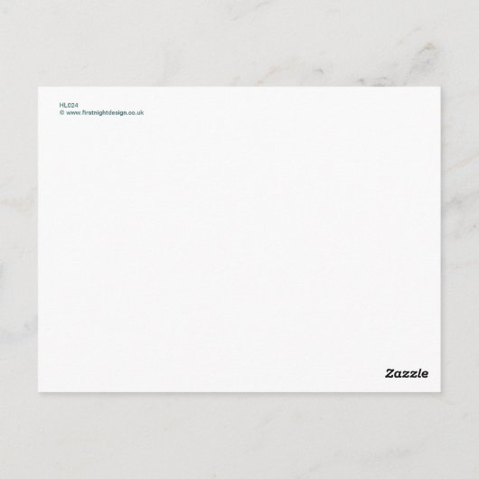 Entertainment Halloween Briefkaart (Achterkant)