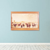 Entertainment op het ijs canvas afdruk (Insitu (Houten vloer))