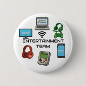 Entertainment Team Knop Ronde Button 5,7 Cm (Voorkant)