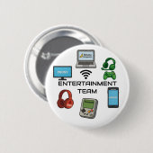 Entertainment Team Knop Ronde Button 5,7 Cm (Voorkant /achterkant)