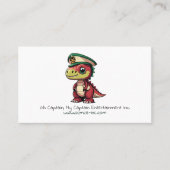 Entertainment Visitekaartje met een Dinosaurus Log (Voorkant)