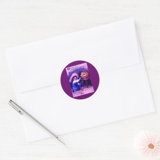  entertainmenthalloween ronde sticker (Envelop)