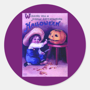 entertainmenthalloween ronde sticker