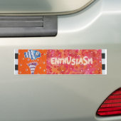 enthousiasme bumpersticker (Op auto)