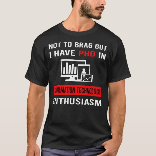 Enthousiasme Informatietechnologie T-shirt (Voorkant)