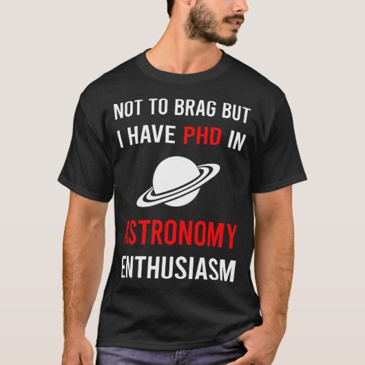 enthousiasme voor astronomie t-shirt (Voorkant)