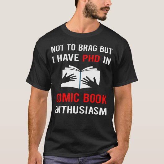enthousiasme voor stripboeken t-shirt (Voorkant)