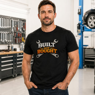 Enthousiast Garage T-shirt Built Not Bought Mont