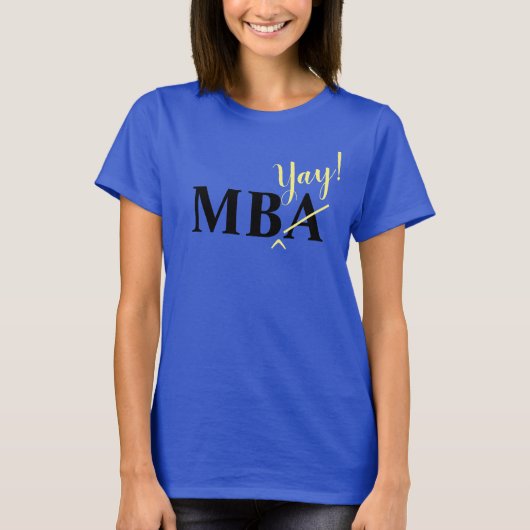 enthousiast MBA Afstuderen T-shirt (Voorkant)