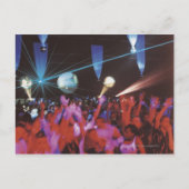 enthousiaste crowddansen briefkaart (Voorkant)