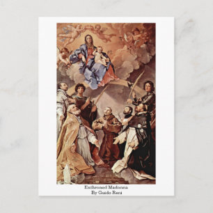 Enthroned Madonna door Guido Reni Briefkaart