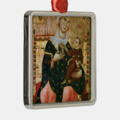 Enthroned Madonna en Child, c.1260 Metalen Ornament (Rechts)