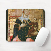 Enthroned Madonna en Child, c.1260 Muismat (Met muis)