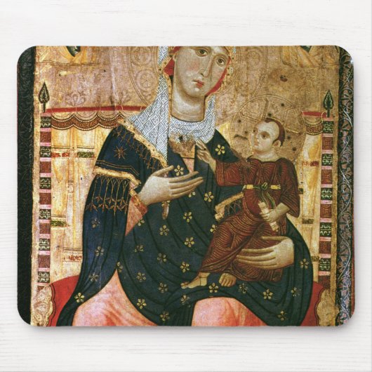 Enthroned Madonna en Child, c.1260 Muismat (Voorkant)