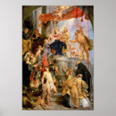 Enthroned Madonna met Child Poster (Voorkant)