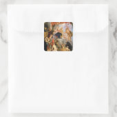 Enthroned Madonna met Child Vierkante Sticker (Tas)