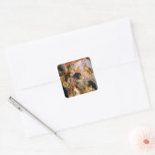 Enthroned Madonna met Child Vierkante Sticker (Envelop)