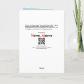 Enthroned St. Joseph met Toddler Christus Child Kaart (Achterkant)