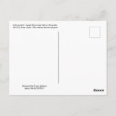 Enthroned St. Joseph Receiving Vatican Maquette Briefkaart (Achterkant)