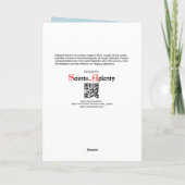 Enthroned St. Joseph Receiving Vatican Maquette Kaart (Achterkant)