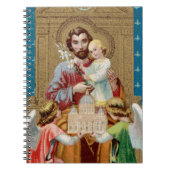 Enthroned St. Joseph Receiving Vatican Maquette Notitieboek (Voorkant)