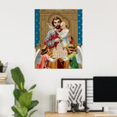 Enthroned St. Joseph Receiving Vatican Maquette Poster (Thuiskantoor)