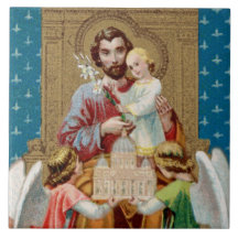 Enthroned St. Joseph Receiving Vatican Maquette