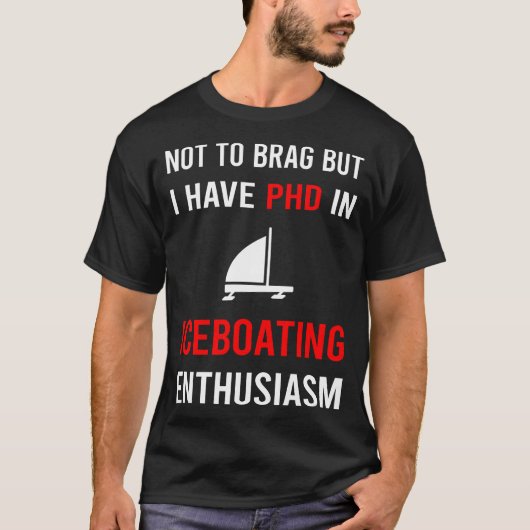 Enthusiasm Iceboat Racing Race T-shirt (Voorkant)