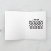 ENTHUSIASTISCHE KOE Hartelijk dank Bedankkaart (Binnen)