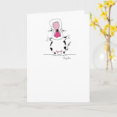 ENTHUSIASTISCHE KOE KAART (Gele Bloem)