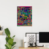 "Enticing Abstract" alt version 18 x 24 in. poster (Thuiskantoor)