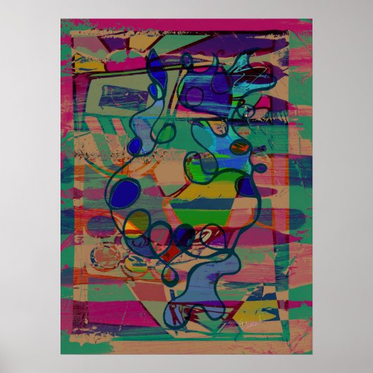 "Enticing Abstract" alt version 18 x 24 in. poster (Voorkant)
