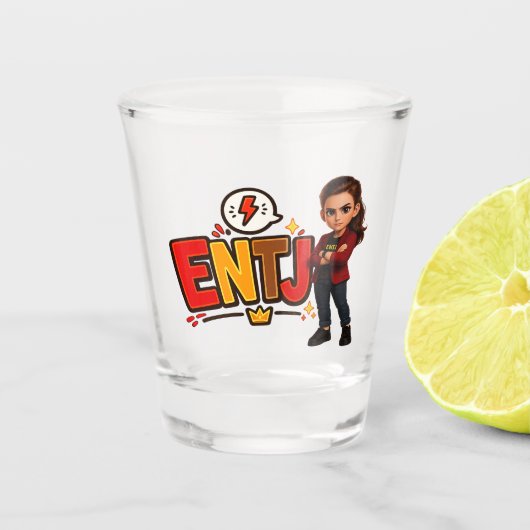 ENTJ — A Conquistadora Visionária Shot Glas (Voorkant)
