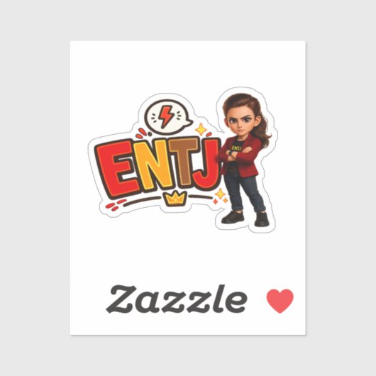 ENTJ — A Conquistadora Visionária Sticker (Vel)