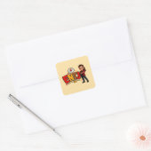 ENTJ — A Conquistadora Visionária Vierkante Sticker (Envelop)